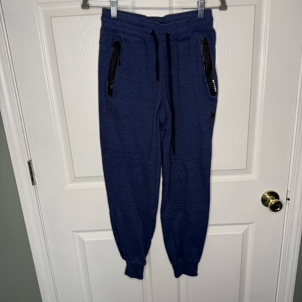 Spyder Men's Navy Pro W Joggers with Black Accents Size Small GUC